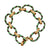 Vintage Enamel 14k Yellow Gold Link Bracelet