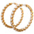 5.12 Carats Total Weight Diamond 18 Karat Yellow Gold Hoop Earrings