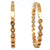 5.12 Carats Total Weight Diamond 18 Karat Yellow Gold Hoop Earrings