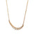 Diamond 14 Karat Yellow Gold Crescent Necklace
