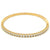 Diamond 14 Karat Yellow Gold Bangle Bracelet