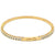 Diamond 14 Karat Yellow Gold Bangle Bracelet