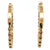 Diamond 14 Karat Yellow Gold Hoop Earrings