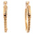 Diamond 14 Karat Yellow Gold Hoop Earrings