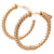 Diamond 14 Karat Yellow Gold Hoop Earrings