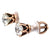 Victorian Diamond 10 Karat Rose Gold Stud Earrings