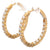 Diamond 14 Karat Yellow Gold Hoops Earrings