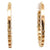 Diamond 14 Karat Yellow Gold Hoops Earrings