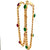 Vintage Italian Ruby Emerald 18 Karat Yellow Gold Link Bracelet Set