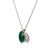 Mid Century 1.41 Carats Emerald Platinum Pendant Necklace