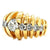 Vintage Old European Cut Diamond 14 Karat Yellow Gold Dome Ring