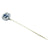Art Deco French Sapphire Diamond Platinum Stick Pin