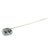 Art Deco French Sapphire Diamond Platinum Stick Pin