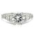 Art Deco Inspired GIA 1.02 Carats Diamond Platinum Engagement Ring