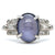 Art Deco Star Sapphire Diamond Platinum Ring