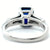 Mid Century GIA 2.56 Carats Sri Lanka Sapphire Diamond Platinum Ring