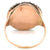 Georgian Pearl Rose Cut Diamond 14 Karat Rose Gold Silver Foil Back Dinner Ring