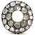 Georgian Pearl Rose Cut Diamond 14 Karat Rose Gold Silver Foil Back Dinner Ring