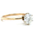 Mid Century 1.00 Carat Round Brilliant Cut 14 Karat Yellow Gold Solitaire Ring