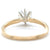 Mid Century 1.00 Carat Round Brilliant Cut 14 Karat Yellow Gold Solitaire Ring