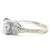 Art Deco Inspired GIA 1.08 Carats Old Euro Cut Diamond 18k White Gold Ring