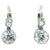 Antique Inspired 2.75 Carats Diamond Platinum 18k Yellow Gold Drop Earrings