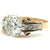 Victorian GIA 1.77 Carats Old European Cut Diamond 18k Rose Gold Silver Ring