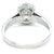 Art Deco GIA 2.07 Carats Old European Cut Diamond Platinum Ring