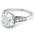 Art Deco GIA 2.07 Carats Old European Cut Diamond Platinum Ring