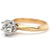 Vintage GIA 1.06 Carats Old European Cut Diamond 18 Karat Yellow Gold Solitaire Ring