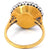 Mid Century GIA Ceylon Sapphire Diamond 18 Karat Gold Cluster Ring