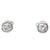 One Carat Old European Cut Diamonds 18 Karat White Gold Stud Earrings