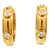 Vintage Tiffany & Co. Italy Diamond 18 Karat Yellow Gold Hoop Earrings