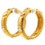 Vintage Tiffany & Co. Italy Diamond 18 Karat Yellow Gold Hoop Earrings