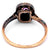 Antique Austro-Hungarian Pink Sapphire Diamond 14 Karat Rose Gold Cluster Ring