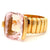 Contemporary Morganite 18 Karat Yellow Gold Ring