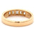 Carré Cut Diamond 18 Karat Yellow Gold Channel Set Band Ring