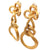 Vintage 18 Karat Yellow Gold Knot Ear Clip Earrings