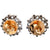 Old European Cut Diamond Platinum Stud Earrings