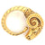 Mid Century Etruscan Style 18 Karat Yellow Gold Ram Head Ring