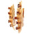 Mid Century Van Cleef & Arpels Garnet 18 Karat Yellow Gold Ear Clip Earrings