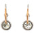 Art Deco Inspired Diamond Platinum Buttercup Drop Earrings