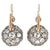 Art Deco Inspired Diamond Platinum Cluster Drop Earrings