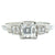 Art Deco GIA 1.06 Carats Square Emerald Cut Diamond Platinum Ring