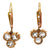 Antique Diamond 18 Karat Yellow Gold Drop Earrings