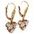 Antique Diamond 18 Karat Yellow Gold Drop Earrings