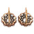 Antique Inspired Diamond Cluster Drop Earrings