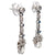 Art Deco Inspired Diamond Sapphire Platinum Earrings