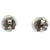 Art Deco Inspired Diamond Ruby Platinum Target Stud Earrings