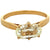 Vintage French GIA 1.51 Carats Cushion Cut Diamond 18k Yellow Gold Solitaire Ring